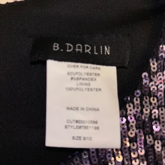 B. Darlin Sequin Mini Dress - Size 9/10 - Picture 4 of 4